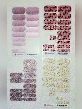 Jamberry Pink & Multicolor Nail Wrap Variety Bundle